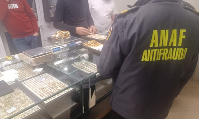 ANAF a confiscat 6 kg de aur și diamante, în urma unui control al inspectorilor de la Antifraudă