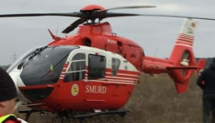 Copil accidentat grav pe DN 1D, la Ciorani. A fost chemat elicopterul Smurd