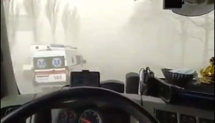 Incendiul de la Cernobîl: Kievul, acoperit de un nor gros de fum, devine cel mai poluat oraș din lume 