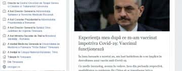 Anchetă la Timişioara, după ce profesorul Virgil Păunescu, şeful Institului OncoGen, a anunţat că şi-a administrat singur vaccinul antiCovid pe care l-a dezvoltat