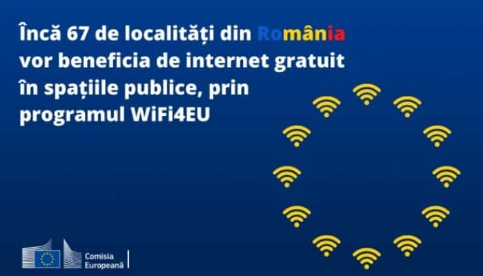 WIFI4EU | Două localități din Prahova vor beneficia, la a patra ediție a proiectului, de vouchere de 15.000 de euro, pentru a asigura internet gratuit