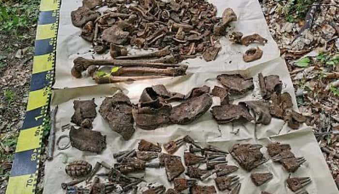 Oseminte umane și muniție, descoperite în Vrancea de căutătorii de vestigii de război