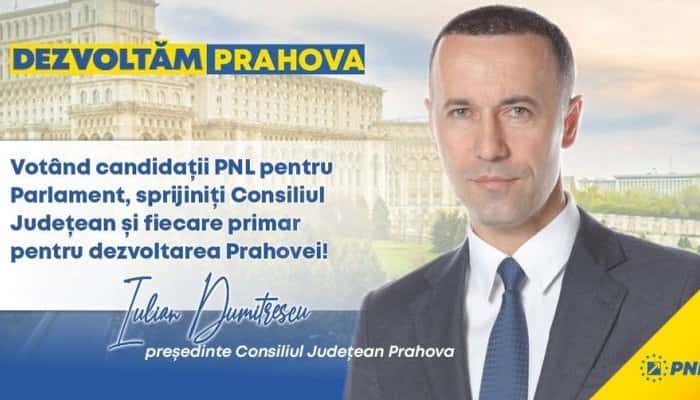 Iulian Dumitrescu, președintele PNL Prahova: "Deputații și senatorii noștri vor face parte din acea majoritate parlamentară ce ne va sprijini să ducem Prahova Pe Primul Loc"
