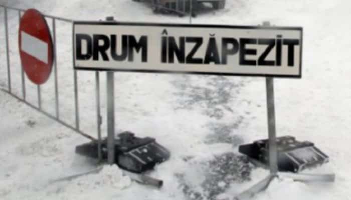 Drumul spre Cota 1400 din Sinaia, închis din nou din cauza condițiilor meteo