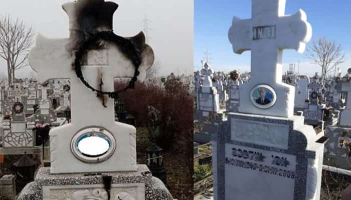 PLOIEȘTI | Doi paznici/tură, la un cimitir de peste 16 hectare. Ce explicații oferă SGU în cazul monumentului funerar ars, din cimitirul Mihai Bravu