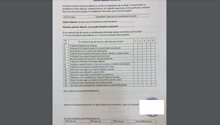 Ministrul Educației a aprobat metodologia după care cadrele didactice vor fi evaluate de către elevi