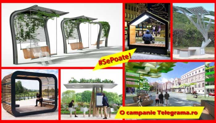 #SePoate! Exemple inedite de mobilier urban care să ofere umbră