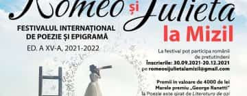 Ultimele 20 de zile de înscrieri la Festivalul internațional de Poezie și Epigramă „Romeo și Julieta la Mizil”