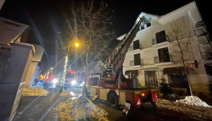 Incendiu într-un hotel din Râşnov în care erau 60 de turiști