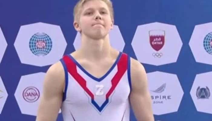 Gimnast rus suspendat de Federaţia Internaţională după ce a afişat litera Z pe echipament