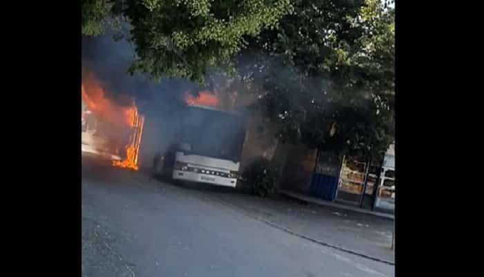 incendiu autobuz