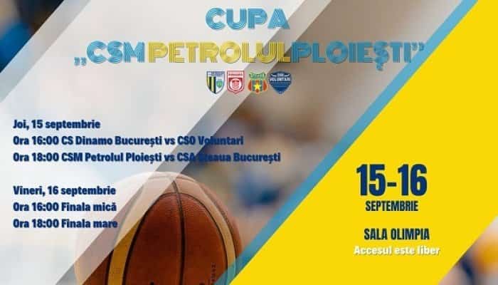Start în Cupa CSM Ploiești la baschet