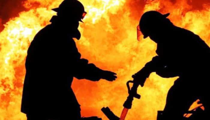 Incendiu devastator la o hală industrială cu peleţi din lemn