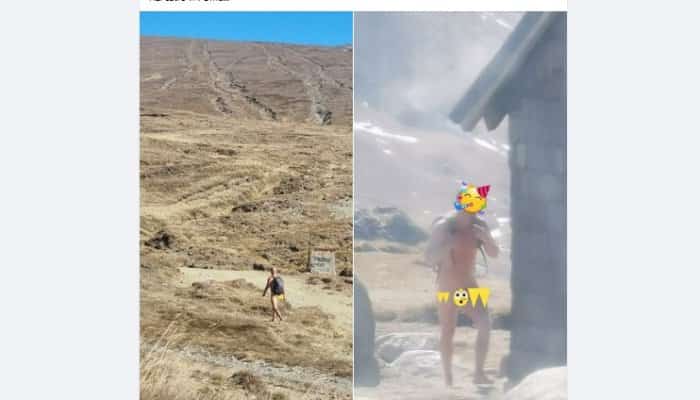 bucegi turist dezbracat