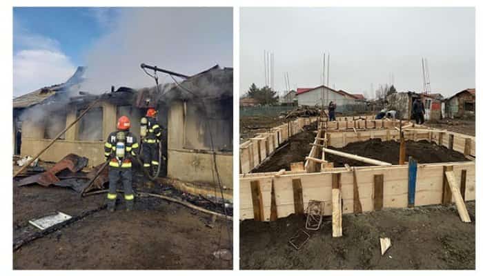 pompieri incendiu Tomșani