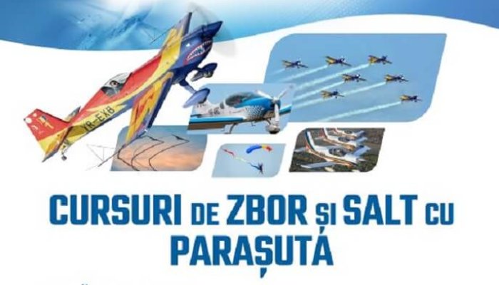 înscrieri la cursurile de zbor și salt cu parașuta