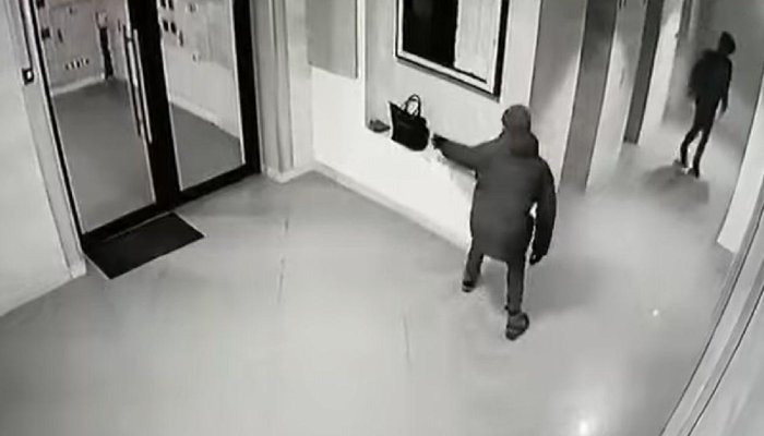 VIDEO. Dezamăgiți că n-au reușit să jefuiască niciun apartament, doi hoţi s-au mulțumit cu geanta femeii de serviciu