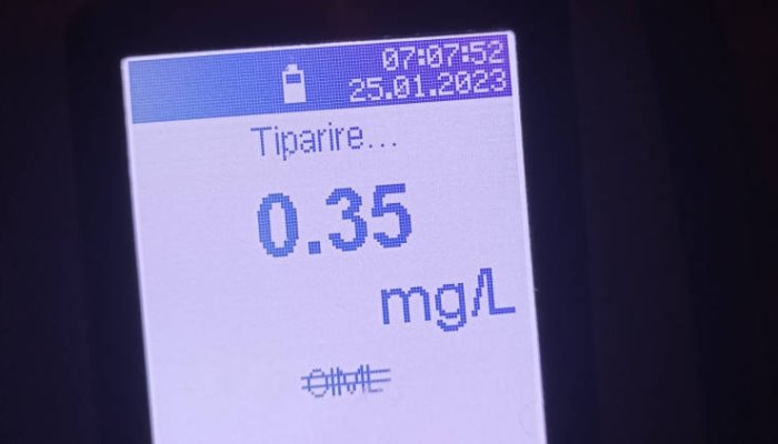 Şoferi prinşi băuţi de la prima oră, la o acţiune derulată de Poliţie în Băneşti