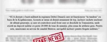 Încă un fake news se răspândește în mediul on-line. MApN: “Știre falsă pe subiectul înființării unei baze militare SUA în Delta Dunării”