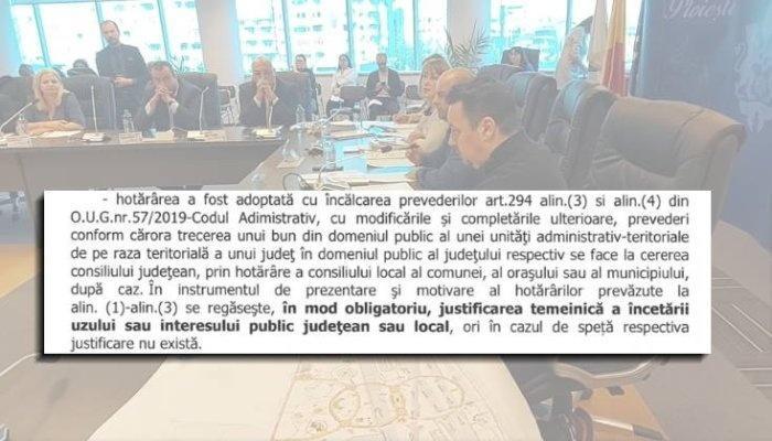 Prefectura Prahova contestă hotărârea privind cedarea Parcului Municipal Vest