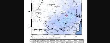 Două cutremure, de 3,1 și 3,9 grade pe Richter, azi-noapte, în zona Vrancea