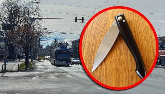 Ploieştean prins cu un briceag de 26 de centimetri într-un troleibuz TCE