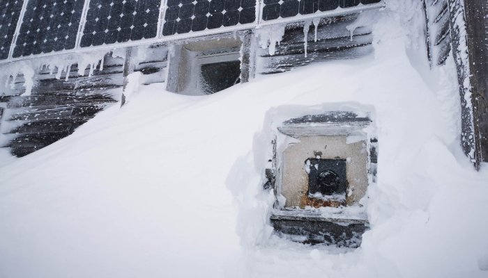 zăpadă vf. omu aprilie