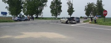VIDEO 🎦 Un nou accident duminică, pe DN1D, la intersecția cu drumul spre Fulga
