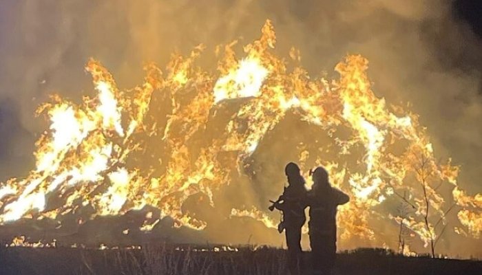 incendiu baloți paie bucov