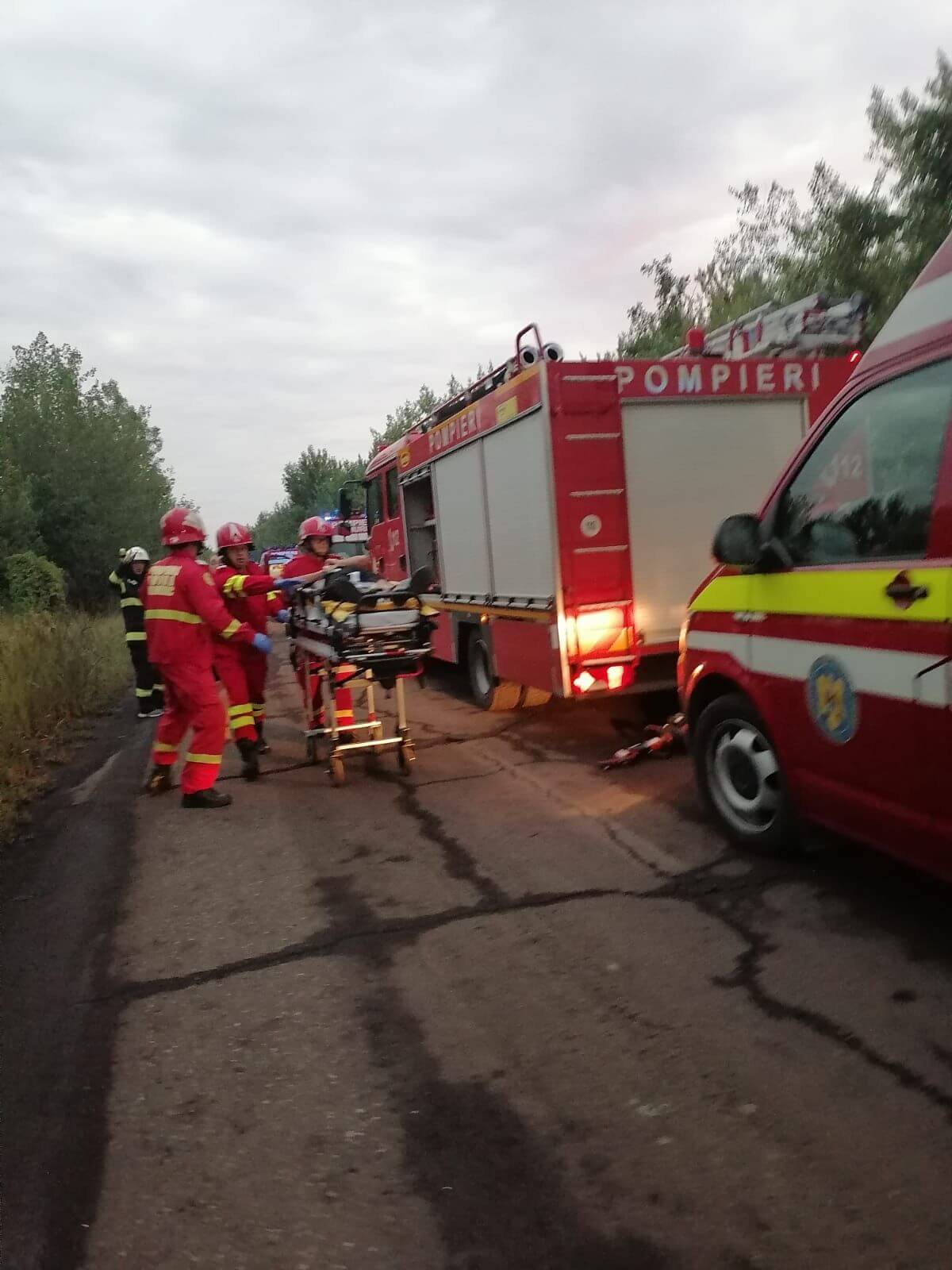 accident plan rosu valea calugareasca