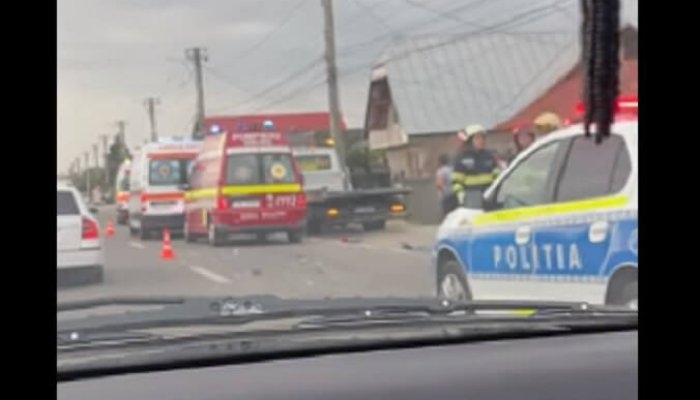 accident dn1 pieton românești