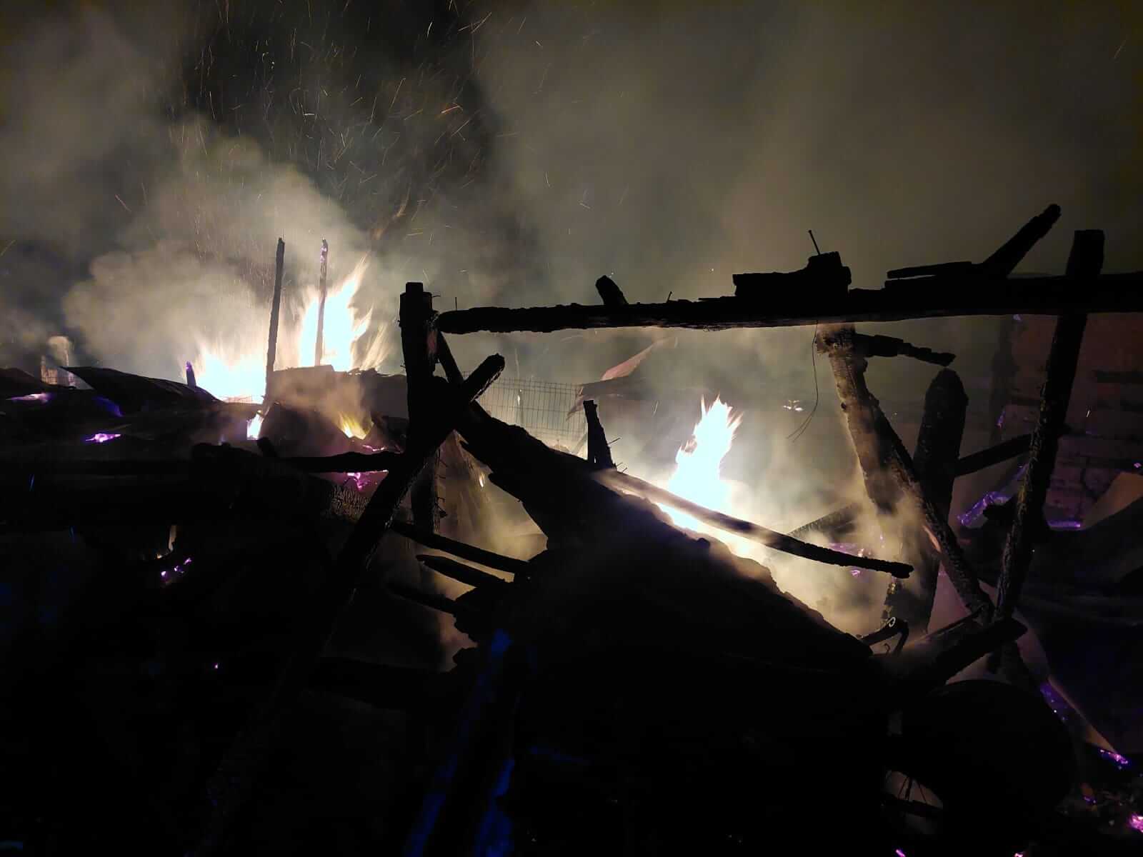 incendiu coș de fum pagube salcia