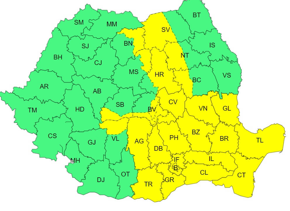 avertizare furtună 14 iunie