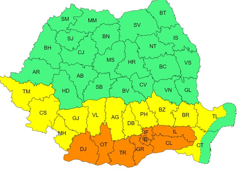 avertizari caniculă