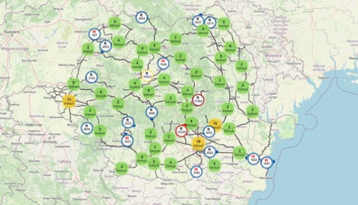 afr harta live trenuri