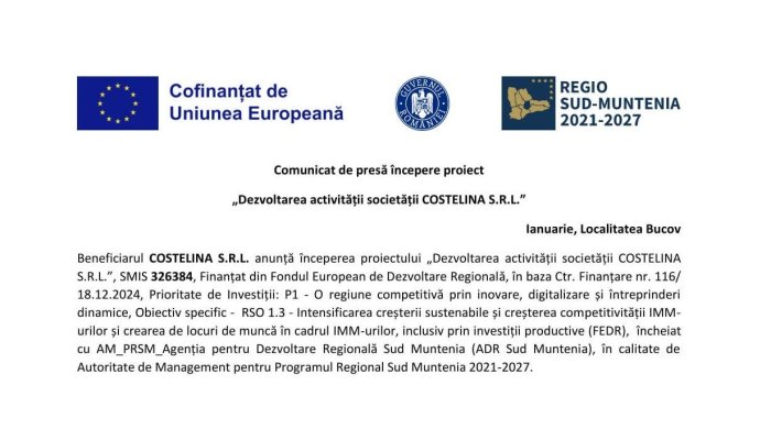Comunicat de presă