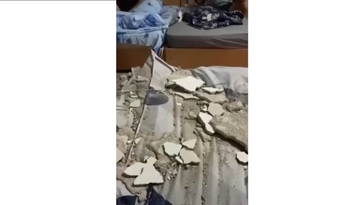 tavanul prăbușit la școala de poliție câmpina