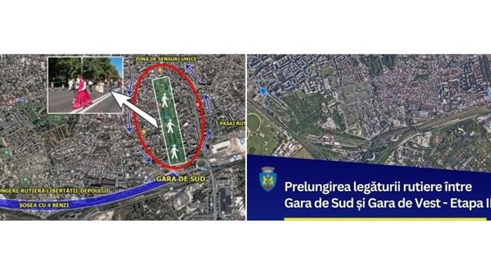 străpungere gara de sud gara de vest
