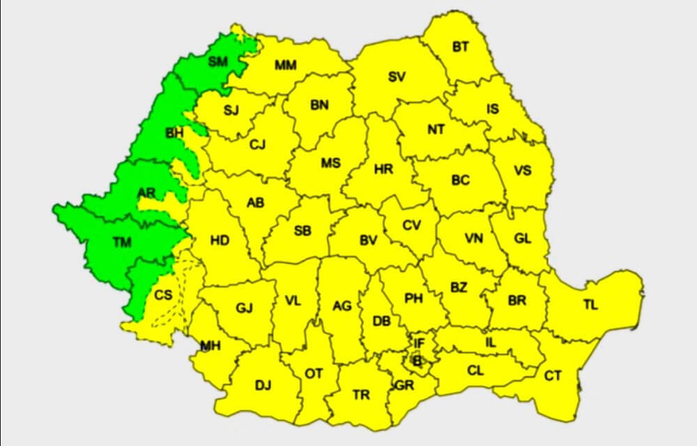 temperaturile scad zile geroase
