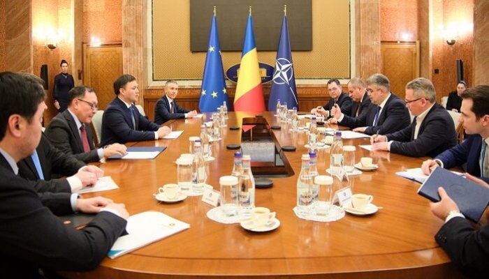 Întâlnire între președintele CA-ului KMG și premierul Marcel Ciolacu, la București. Askhat Khassenov: „România este cel mai important partener al nostru în Uniunea Europeană”