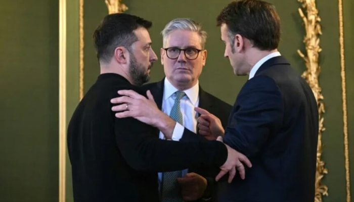 Macron Zelenski Starmer