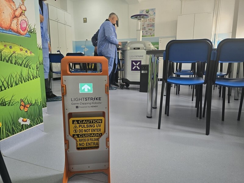 roboți dezinfecție UV spitalul de pediatrie ploiești