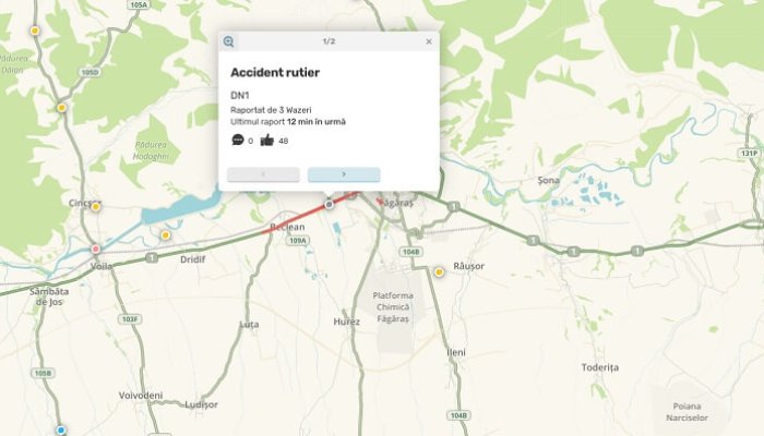 accident dn1 brașov