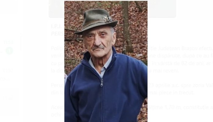 bărbat dispărut
