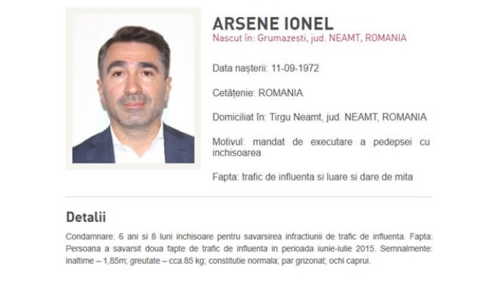 ionel arsene extradare