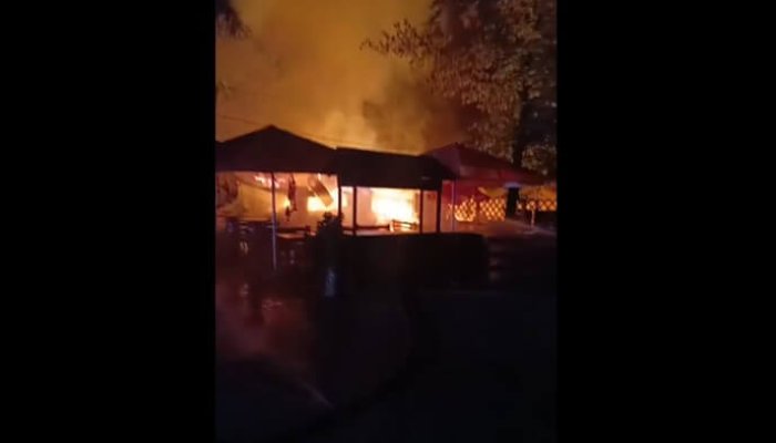 o terasă de la parcul bucov a luat foc
