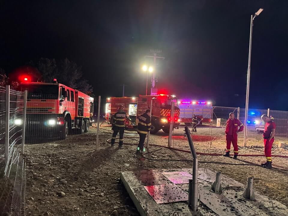 incendiu măgurele stație de epurare