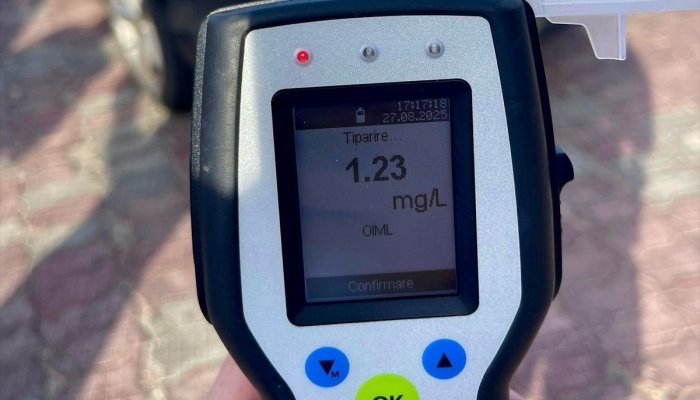 Bărbat beat criță prins la volan pe o stradă din Târgoviște