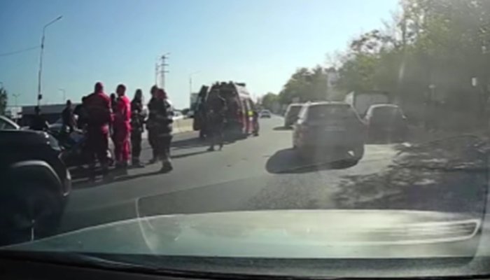 accident dn1b motociclist