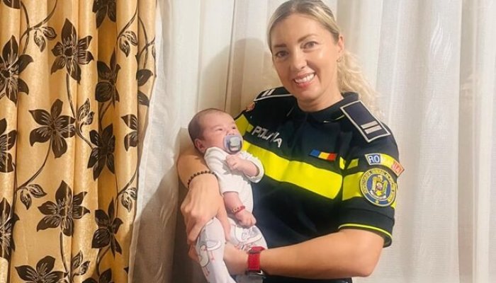 violeta polițistă bebeluș